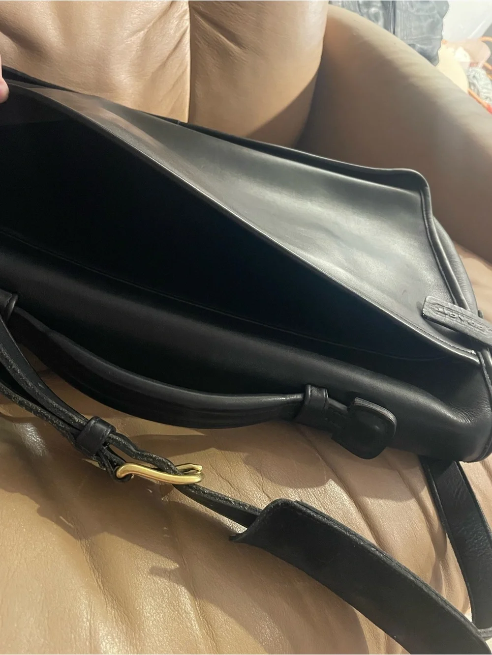 Vintage Coach Lexington 5265 Leather Turnlock Messenger Briefcase Laptop Bag